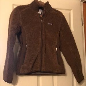 Patagonia brown fleece jacket